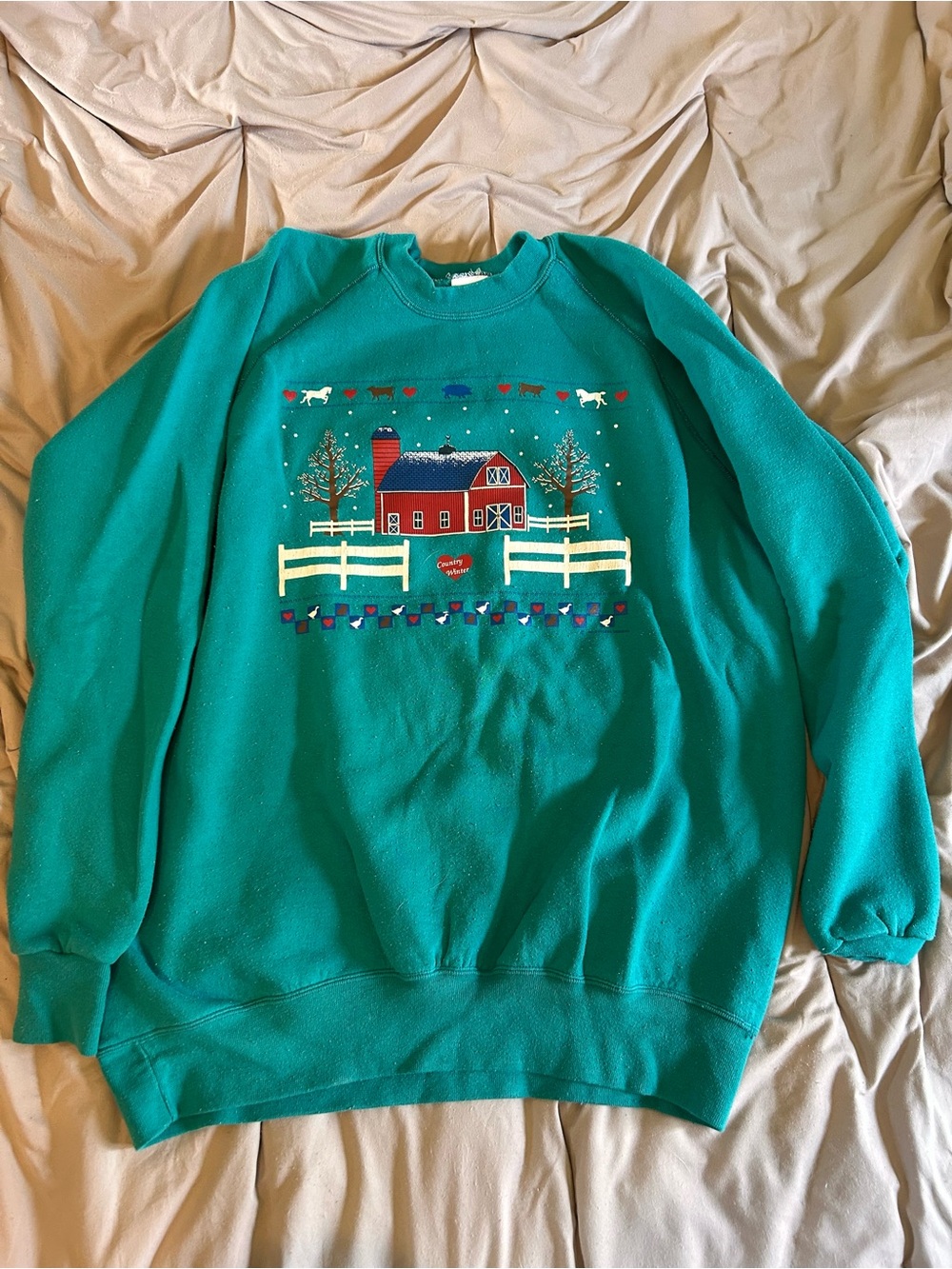Green Farm Graphic Sweatshirt - Women